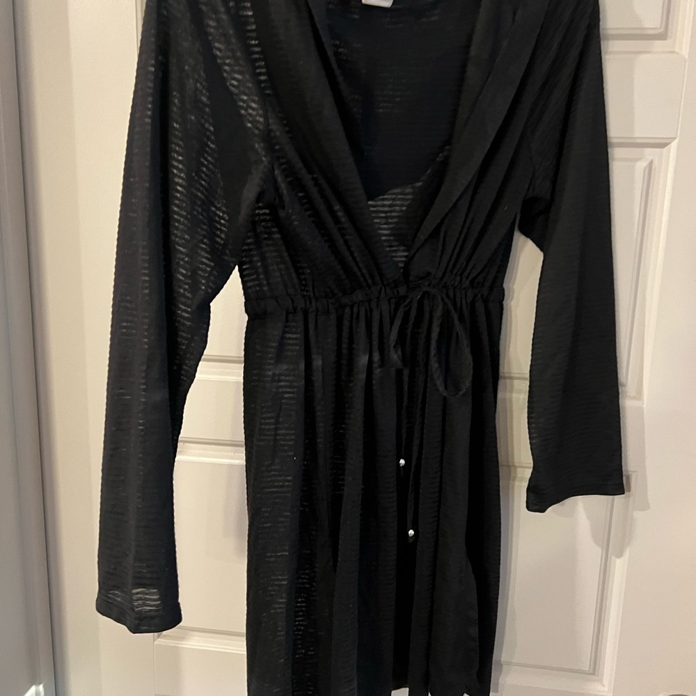 Black Sheer Cover-Up